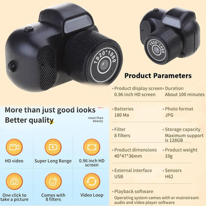 ,Mini Keychain Camera,Retro Mini Camera,Vintage Mini Camera with Screen, That Works (2PCS)